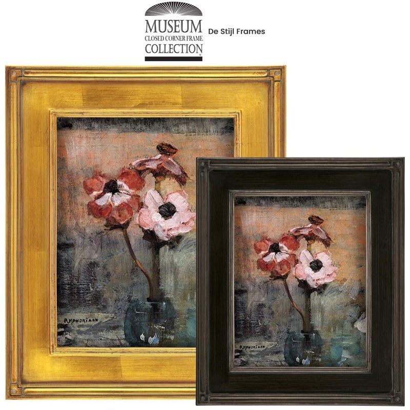 Creative Mark Plein Air Museum Collection De Stijl Open Back Art Frame - 16x20 Black/Gold - Wood Composition Hand-Leafed Museum-Quality Closed-Corner | Does Not Include Glass or Backing - Image 5